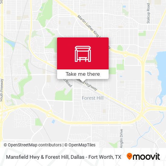 Mansfield Hwy & Forest Hill map