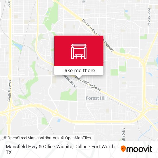 Mansfield Hwy & Ollie - Wichita map