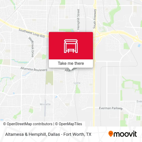 Altamesa & Hemphill map
