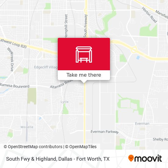 South Fwy & Highland map