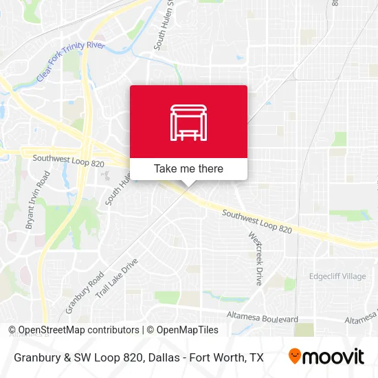 Granbury & SW Loop 820 map