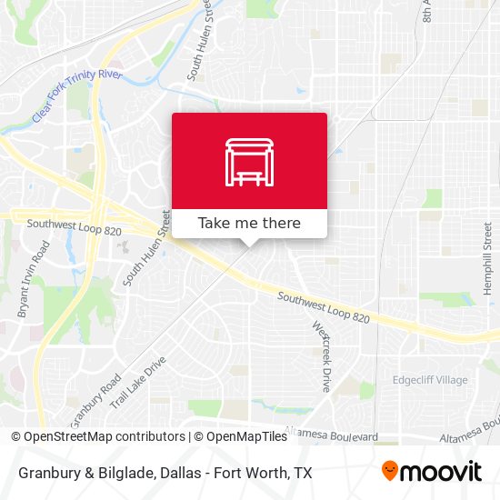 Granbury & Bilglade map