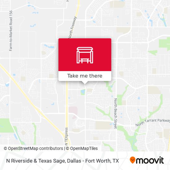 N Riverside & Texas Sage map