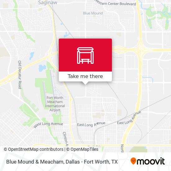 Blue Mound & Meacham map