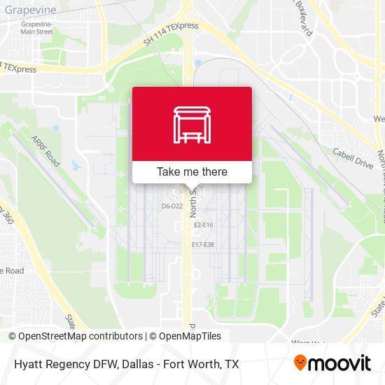 Hyatt Regency DFW map