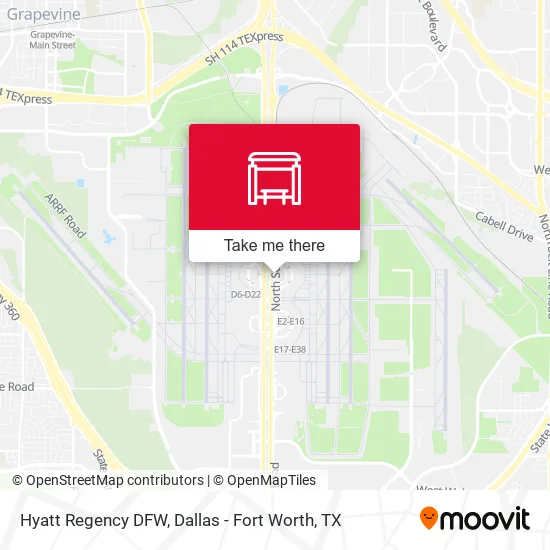 Hyatt Regency DFW map