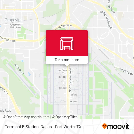Mapa de Terminal B Station