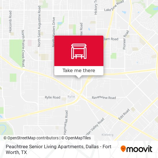 Peachtree Senior Living Apartments map