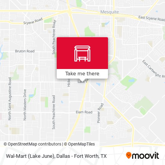 Wal-Mart (Lake June) map