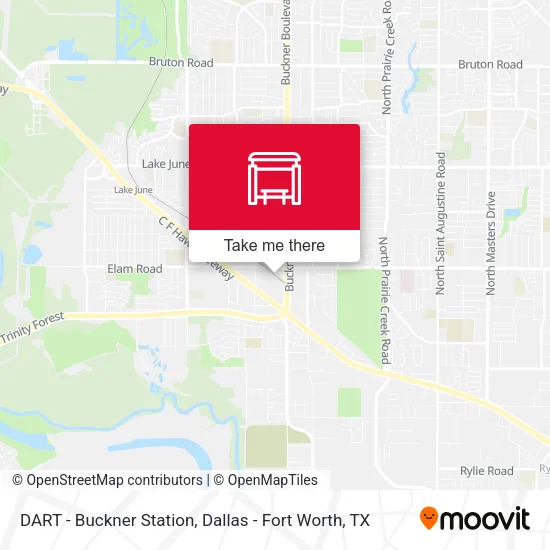 DART - Buckner Station map