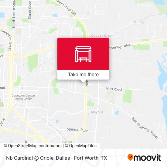 Nb Cardinal @ Oriole map