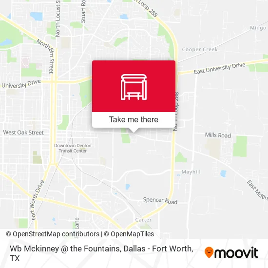Wb Mckinney @ the Fountains map