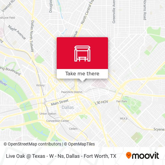 Live Oak @ Texas - W - Ns map