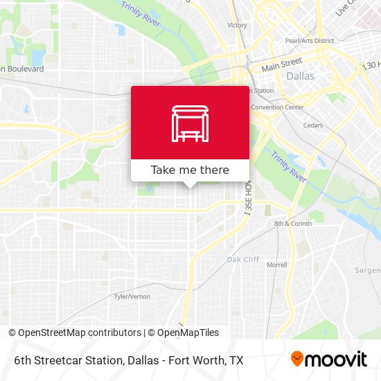 6th Streetcar Station map