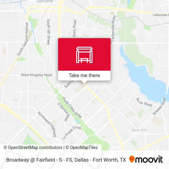 Broadway @ Fairfield - S - FS map