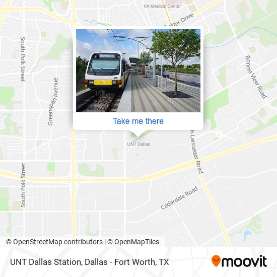 UNT Dallas Station map