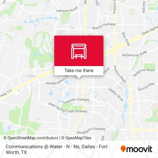 Communications @ Water - N - Ns map