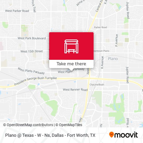 Plano @ Texas - W - Ns map