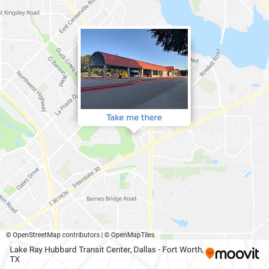 Mapa de Lake Ray Hubbard Transit Center