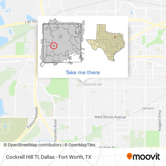 Mapa de Cockrell Hill Tl