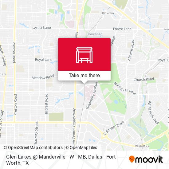 Glen Lakes @ Manderville - W - MB map