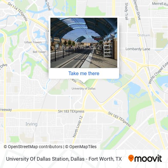 Mapa de University Of Dallas Station