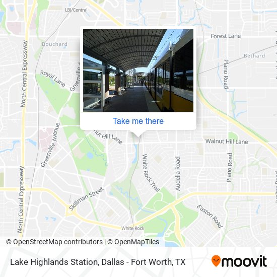 Lake Highlands Station map