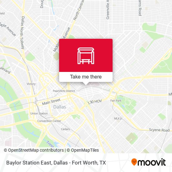 Mapa de Baylor Station East