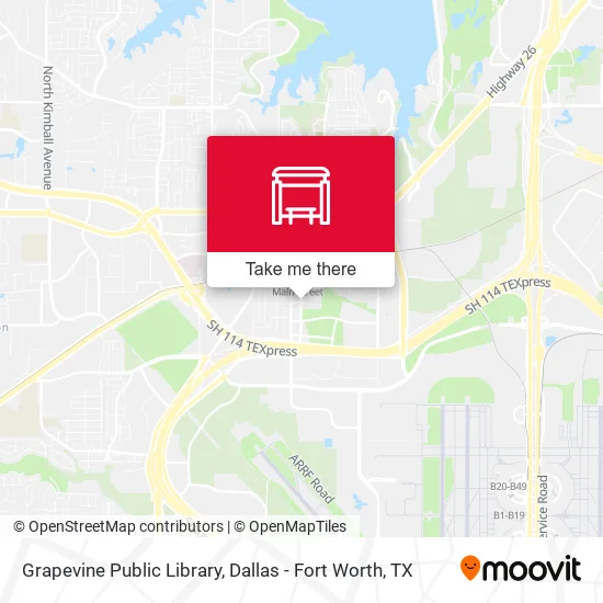 Grapevine Public Library map