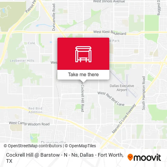 Cockrell Hill @ Barstow - N - Ns map