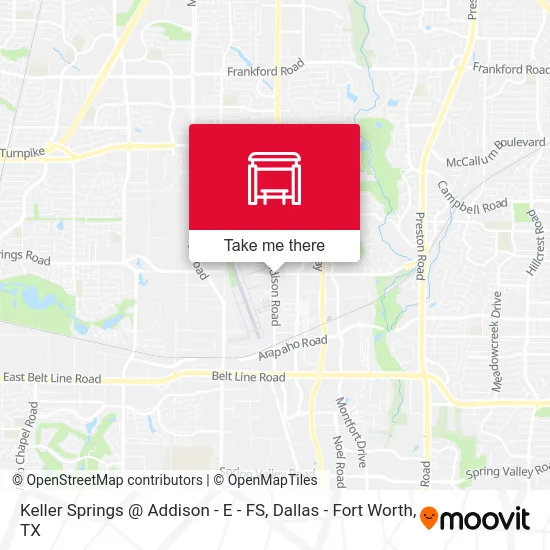 Keller Springs @ Addison - E - FS map