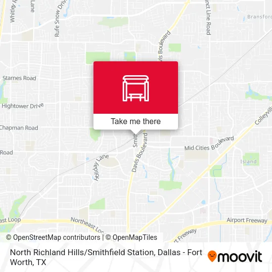North Richland Hills / Smithfield Station map