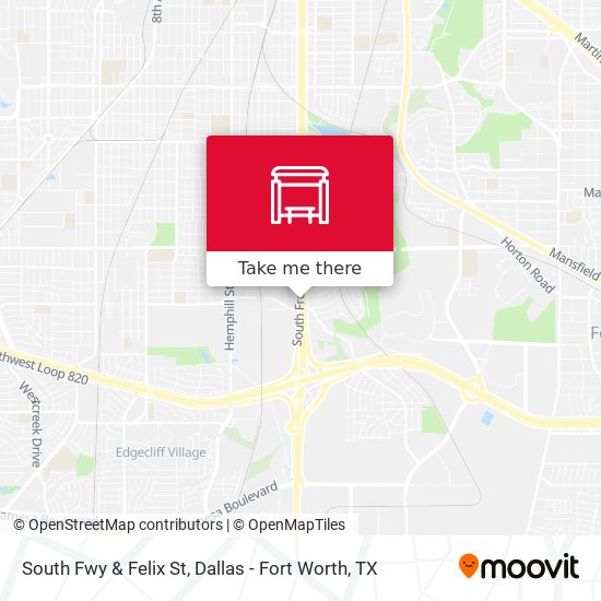 South Fwy & Felix St map