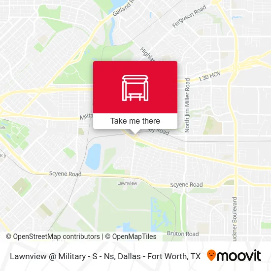 Lawnview @ Military - S - Ns map