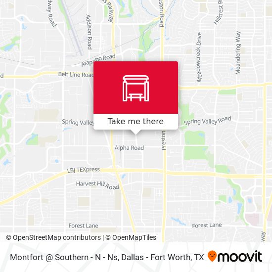 Montfort @ Southern - N - Ns map