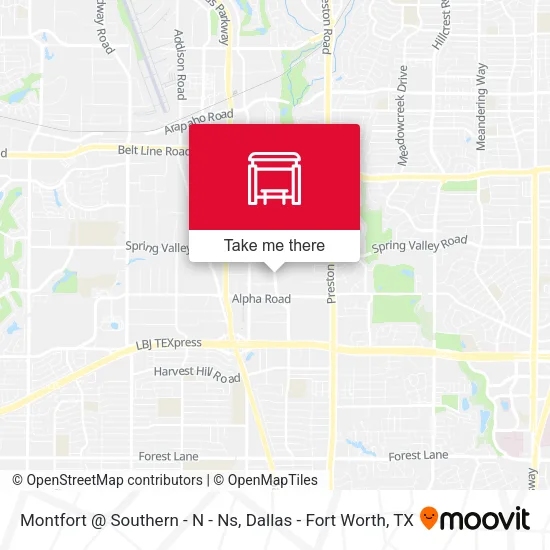 Montfort @ Southern - N - Ns map