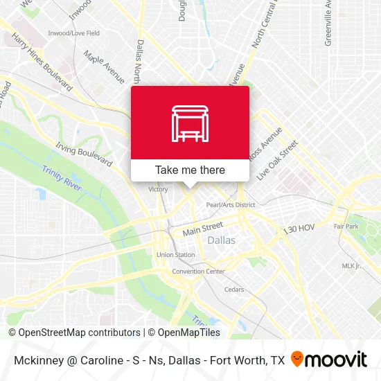 Mapa de Mckinney @ Caroline - S - Ns