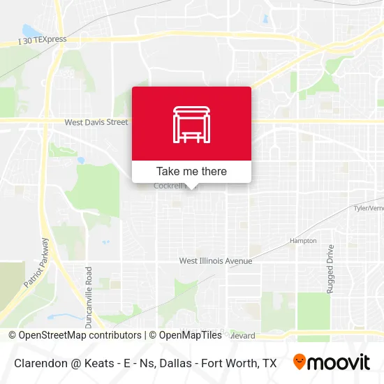 Clarendon @ Keats - E - Ns map