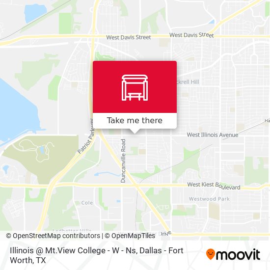 Illinois @ Mt.View College - W - Ns map