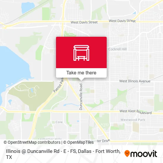 Illinois @ Duncanville Rd - E - FS map