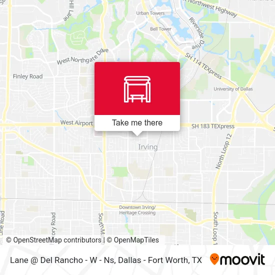 Lane @ Del Rancho - W - Ns map