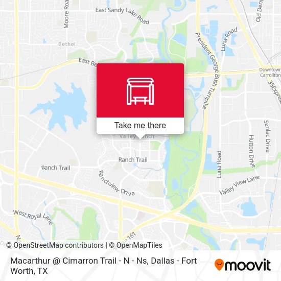 Macarthur @ Cimarron Trail - N - Ns map