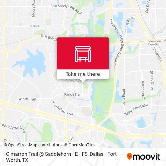 Cimarron Trail @ Saddlehorn - E - FS map