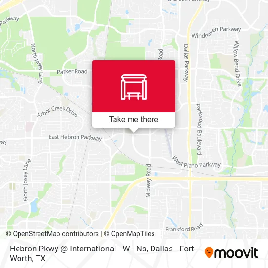 Hebron Pkwy @ International - W - Ns map