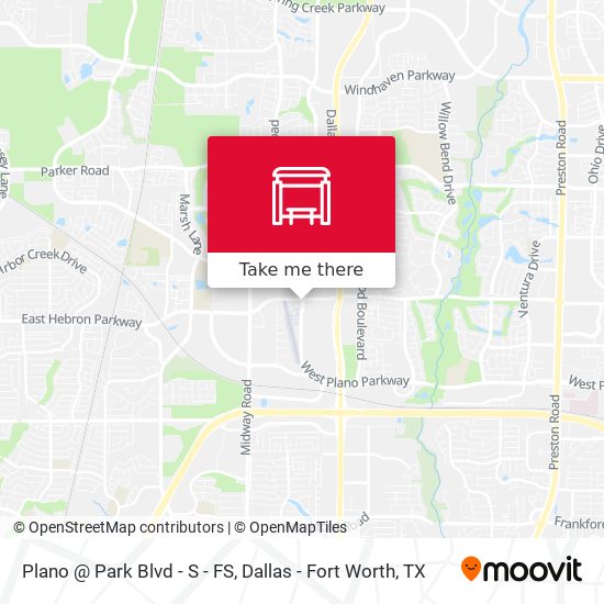 Plano @ Park Blvd - S - FS map