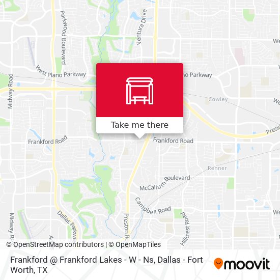 Frankford @ Frankford Lakes - W - Ns map