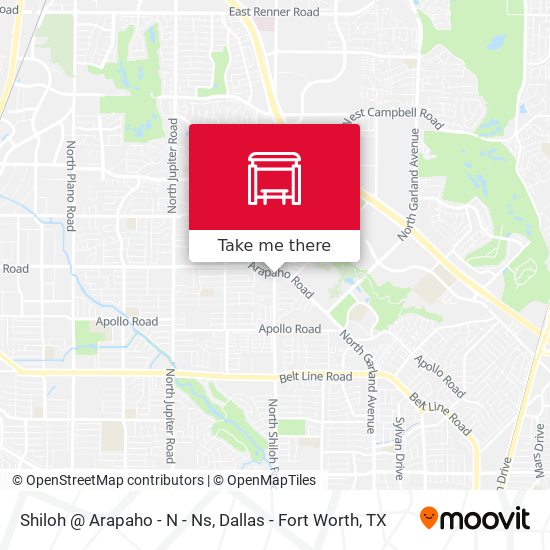 Shiloh @ Arapaho - N - Ns map
