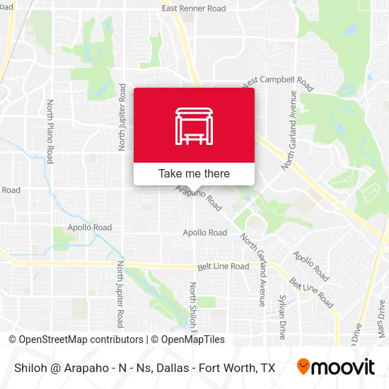 Shiloh @ Arapaho - N - Ns map