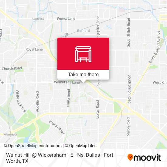 Walnut Hill @ Wickersham - E - Ns map