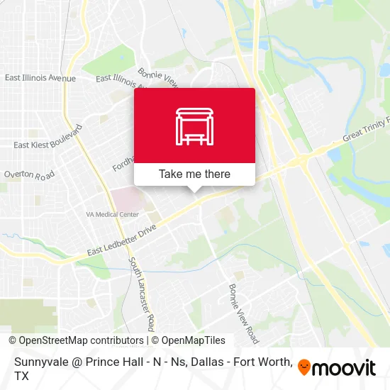 Sunnyvale @ Prince Hall - N - Ns map